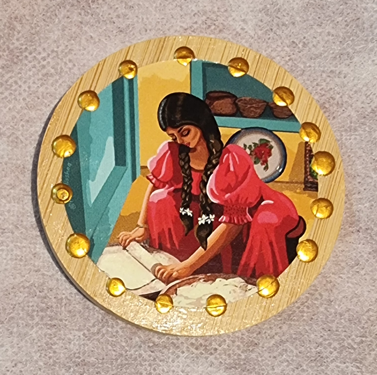 Wooden Mirror 8 - Image 1